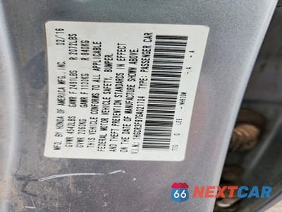 Zdjęcie 12 z 12 samochodu: 2016 HONDA ACCORD TOURING VIN:1HGCR3F97GA021704 - miniatura