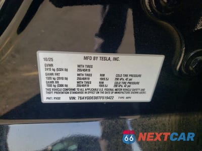 Zdjęcie 13 z 13 samochodu: 2026 TESLA MODEL Y VIN:7SAYGDED8TF519422 - miniatura