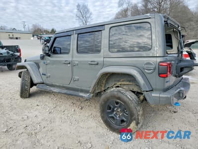 Drugie zdjęcie samochodu z przodu: 2021 JEEP WRANGLER UNLIMITED SAHARA 4XE VIN:1C4JJXP67MW862185 - miniatura