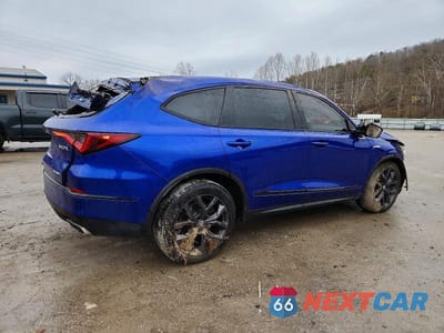 Trzecie zdjęcie samochodu z tyłu: 2023 ACURA MDX A-SPEC VIN:5J8YE1H08PL010008 - miniatura