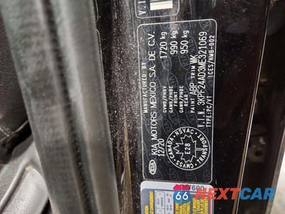 Zdjęcie 12 z 12 samochodu: 2021 KIA FORTE FE VIN:3KPF24AD3ME321069 - miniatura