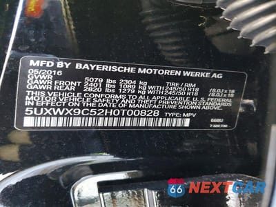 Zdjęcie 12 z 12 samochodu: 2017 BMW X3 XDRIVE28I VIN:5UXWX9C52H0T00828 - miniatura