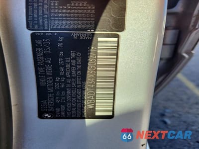 Zdjęcie 12 z 12 samochodu: 2003 BMW 525 I AUTOMATIC VIN:WBADT434X3G032719 - miniatura
