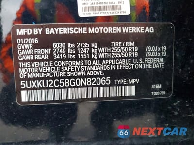 Zdjęcie 14 z 14 samochodu: 2016 BMW X6 XDRIVE35I VIN:5UXKU2C58G0N82065 - miniatura