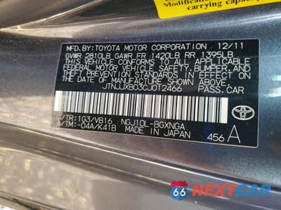 Zdjęcie 12 z 12 samochodu: 2012 TOYOTA SCION IQ VIN:JTNJJXB03CJ012466 - miniatura