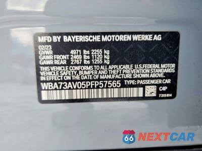 Zdjęcie 12 z 12 samochodu: 2023 BMW 430XI GRAN COUPE VIN:WBA73AV05PFP57565 - miniatura
