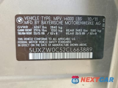 Zdjęcie 13 z 13 samochodu: 2012 BMW X5 VIN:5UXZW0C52CL663889 - miniatura