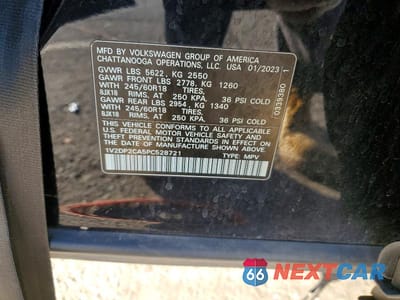 Zdjęcie 14 z 14 samochodu: 2023 VOLKSWAGEN ATLAS VIN:1V2DP2CA5PC528721 - miniatura