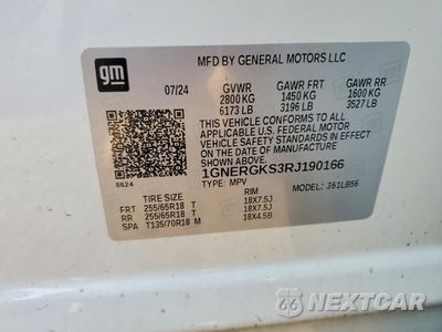Zdjęcie 13 z 14 samochodu: 2024 CHEVROLET TRAVERSE LT VIN:1GNERGKS3RJ190166 - miniatura