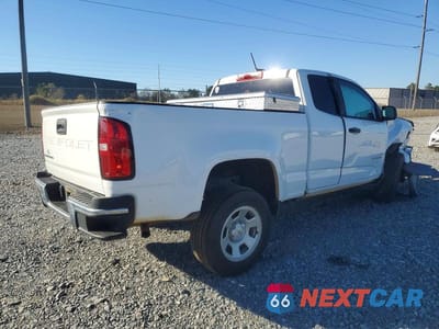 Trzecie zdjęcie samochodu z tyłu: 2021 CHEVROLET COLORADO VIN:1GCHSBEA9M1160338 - miniatura