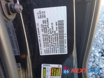 Zdjęcie 13 z 13 samochodu: 2019 HONDA ODYSSEY EXL VIN:5FNRL6H79KB097805 - miniatura