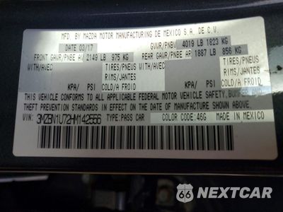 Zdjęcie 12 z 13 samochodu: 2017 MAZDA 3 SPORT VIN:3MZBN1U72HM142556 - miniatura
