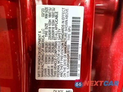 Zdjęcie 12 z 13 samochodu: 2023 HONDA CR-V SPORT VIN:5J6RS6H55PL001930 - miniatura
