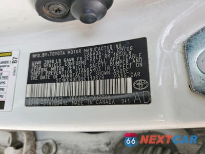 Zdjęcie 13 z 13 samochodu: 2009 TOYOTA COROLLA MATRIX VIN:2T1KU40E89C110829 - miniatura