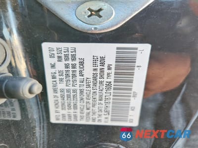 Zdjęcie 13 z 13 samochodu: 2007 HONDA ELEMENT EX VIN:5J6YH18787L016064 - miniatura