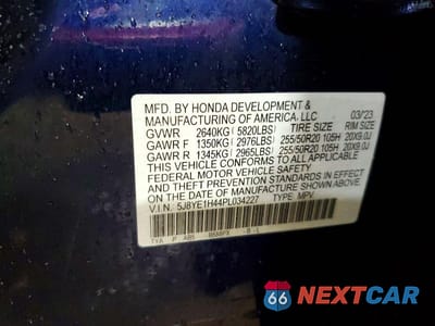 Zdjęcie 12 z 12 samochodu: 2023 ACURA MDX TECHNOLOGY VIN:5J8YE1H44PL034227 - miniatura