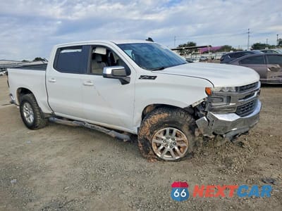 Czwarte zdjęcie samochodu z boku: 2021 CHEVROLET SILVERADO K1500 LT VIN:3GCUYDED0MG312558 - miniatura