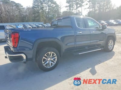 Trzecie zdjęcie samochodu z tyłu: 2019 GMC SIERRA K1500 SLT VIN:1GTR9DED2KZ286383 - miniatura