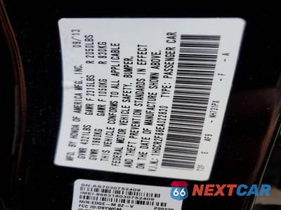 Zdjęcie 12 z 12 samochodu: 2014 HONDA ACCORD EXL VIN:1HGCR2F88EA022830 - miniatura