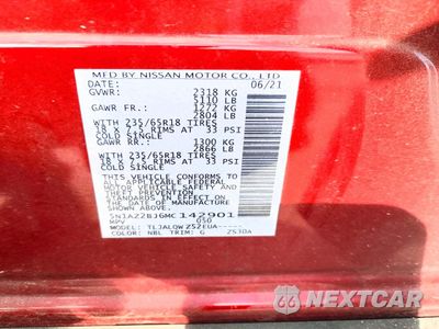 Zdjęcie 13 z 15 samochodu: 2021 NISSAN MURANO SV VIN:5N1AZ2BJ6MC142901 - miniatura