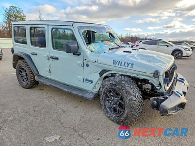 Czwarte zdjęcie samochodu z boku: 2024 JEEP WRANGLER 4XE VIN:1C4RJXN63RW342224 - miniatura