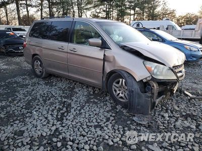 Czwarte zdjęcie samochodu z boku: 2005 HONDA ODYSSEY EXL VIN:5FNRL38745B119115 - miniatura