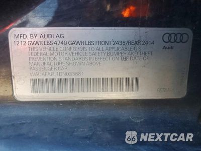Zdjęcie 12 z 12 samochodu: 2013 AUDI A4 PREMIUM VIN:WAUAFAFL1DN033881 - miniatura