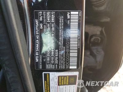 Zdjęcie 13 z 13 samochodu: 2014 MERCEDES-BENZ GLK 350 VIN:WDCGG5HB9EG156222 - miniatura