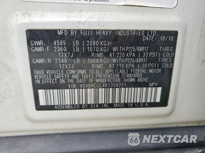 Zdjęcie 13 z 13 samochodu: 2011 SUBARU OUTBACK 2.5I PREMIUM VIN:4S4BRCGC4B3359221 - miniatura