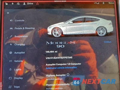 Zdjęcie 9 z 12 samochodu: 2014 TESLA MODEL S VIN:5YJSA1H11EFP57345 - miniatura