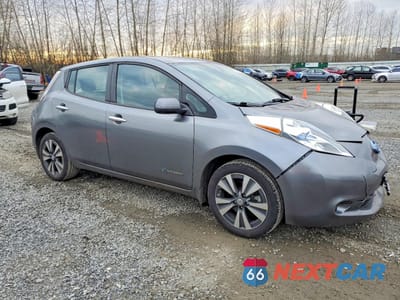 Czwarte zdjęcie samochodu z boku: 2015 NISSAN LEAF S VIN:1N4AZ0CP6FC304546 - miniatura