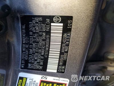 Zdjęcie 12 z 12 samochodu: 2022 TOYOTA CAMRY SE VIN:4T1G11AK9NU656419 - miniatura