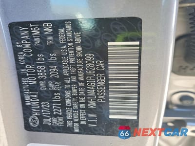 Zdjęcie 13 z 14 samochodu: 2023 HYUNDAI ELANTRA SEL VIN:KMHLM4AG1PU628099 - miniatura