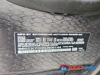 Zdjęcie 13 z 13 samochodu: 2024 BMW IX XDRIVE50 VIN:WB523CF0XRCN06144 - miniatura