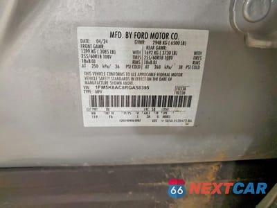 Zdjęcie 12 z 12 samochodu: 2024 FORD EXPLORER POLICE INTERCEPTOR VIN:1FM5K8AC8RGA58395 - miniatura