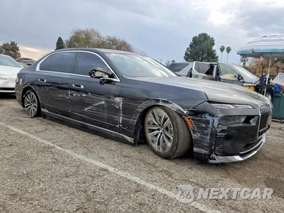 Czwarte zdjęcie samochodu z boku: 2024 BMW I7 EDRIVE50 VIN:WBY43EJ09RCR60139 - miniatura