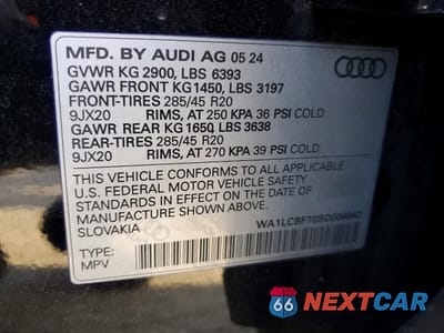 Zdjęcie 14 z 15 samochodu: 2025 AUDI Q7 PREMIUM PLUS VIN:WA1LCBF70SD006942 - miniatura