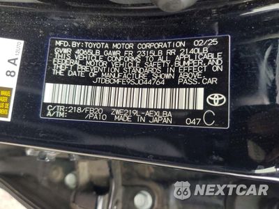 Zdjęcie 12 z 12 samochodu: 2025 TOYOTA COROLLA LE VIN:JTDBCMFE9SJ044764 - miniatura