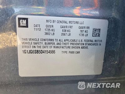 Zdjęcie 12 z 12 samochodu: 2013 CHEVROLET SONIC RS VIN:1G1JG6SB5D4154986 - miniatura