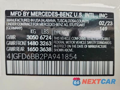 Zdjęcie 14 z 14 samochodu: 2023 MERCEDES-BENZ GLE COUPE AMG 53 4MATIC VIN:4JGFD6BB2PA941854 - miniatura