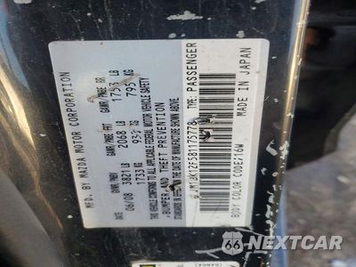 Zdjęcie 12 z 12 samochodu: 2008 MAZDA 3 I VIN:JM1BK12F581175778 - miniatura