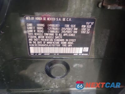 Zdjęcie 13 z 13 samochodu: 2018 HONDA HR-V EX VIN:3CZRU6H5XJG707788 - miniatura