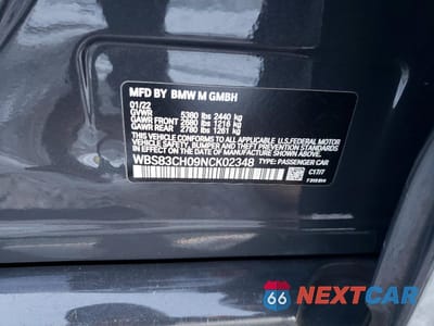 Zdjęcie 12 z 12 samochodu: 2022 BMW M5 VIN:WBS83CH09NCK02348 - miniatura