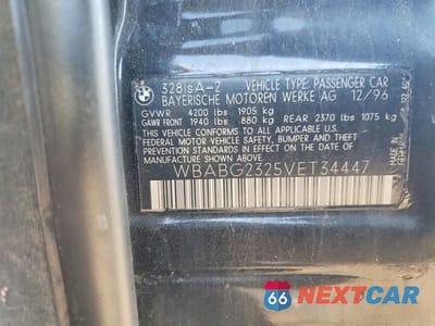 Zdjęcie 13 z 13 samochodu: 1997 BMW 328 IS AUTOMATIC VIN:WBABG2325VET34447 - miniatura
