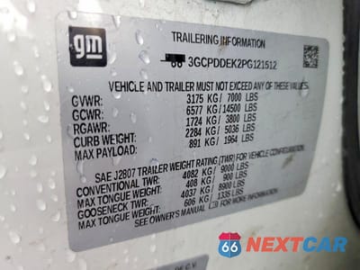 Zdjęcie 12 z 12 samochodu: 2023 CHEVROLET SILVERADO K1500 LT VIN:3GCPDDEK2PG121512 - miniatura