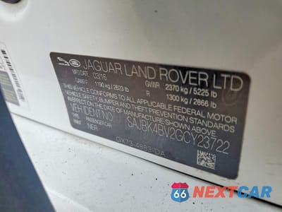 Zdjęcie 12 z 13 samochodu: 2016 JAGUAR XF PRESTIGE VIN:SAJBK4BV2GCY23722 - miniatura