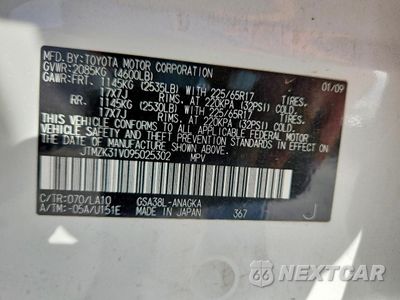 Zdjęcie 12 z 12 samochodu: 2009 TOYOTA RAV4 LIMITED VIN:JTMZK31V095025302 - miniatura