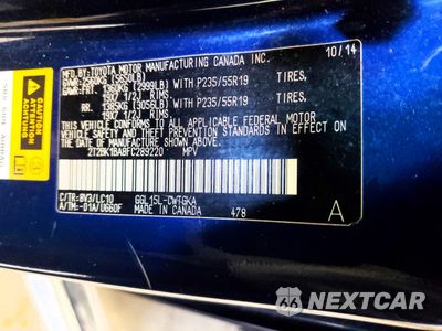 Zdjęcie 14 z 15 samochodu: 2015 LEXUS RX 350 BASE VIN:2T2BK1BA8FC289220 - miniatura