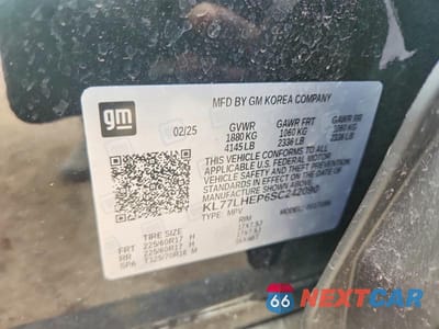 Zdjęcie 14 z 14 samochodu: 2025 CHEVROLET TRAX 1LT VIN:KL77LHEP6SC242090 - miniatura
