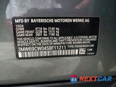 Zdjęcie 12 z 12 samochodu: 2025 BMW 330I VIN:3MW69CW04S8F11211 - miniatura